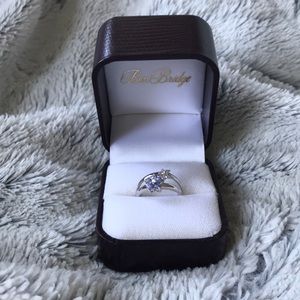 Ben Bridge Flower Ring (Tanzanite + Diamond)